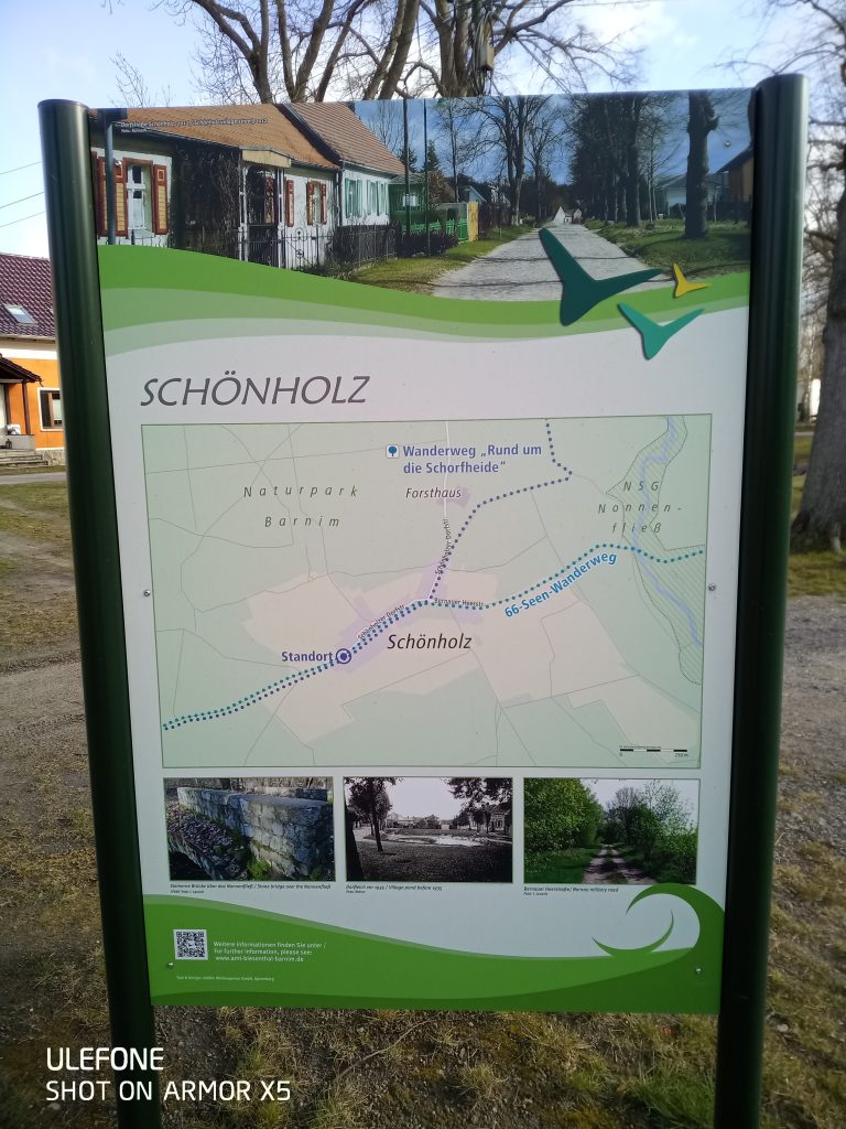 Wandertafel in Schönholz