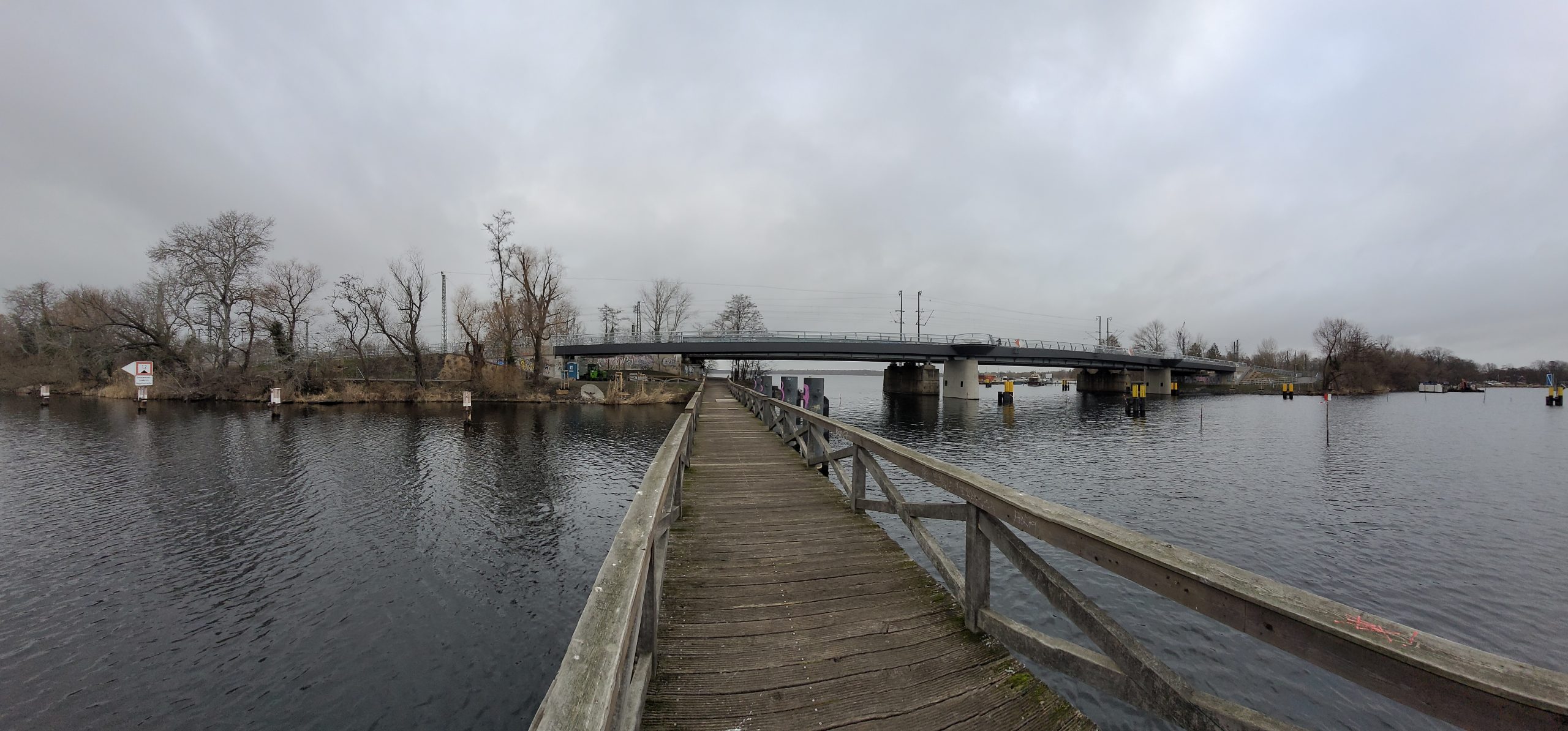 Neue Brücke über die Havel von Wildpark West nach Werder