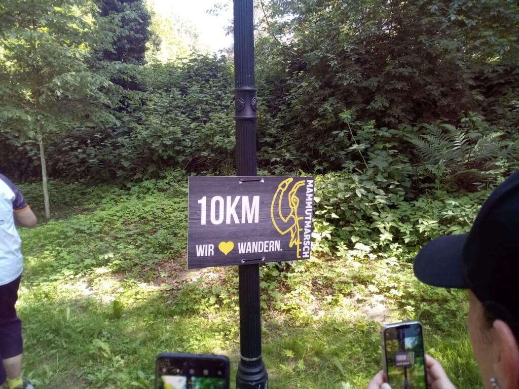 10 Kilometer sind geschafft