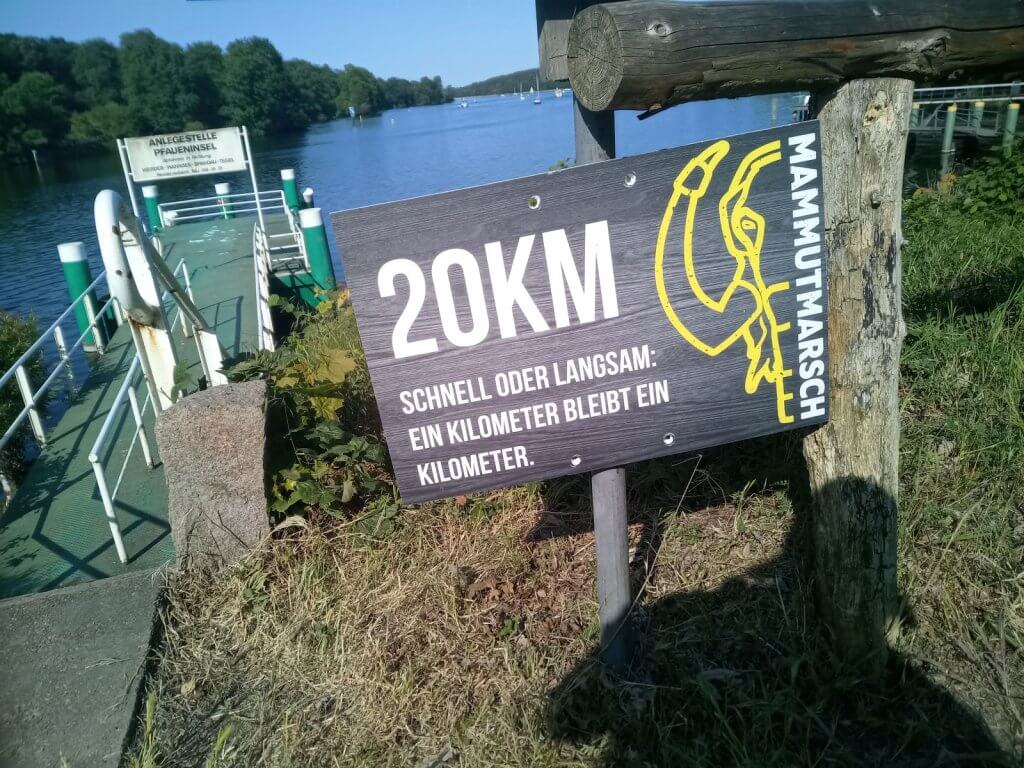 20 Kilometer geschafft