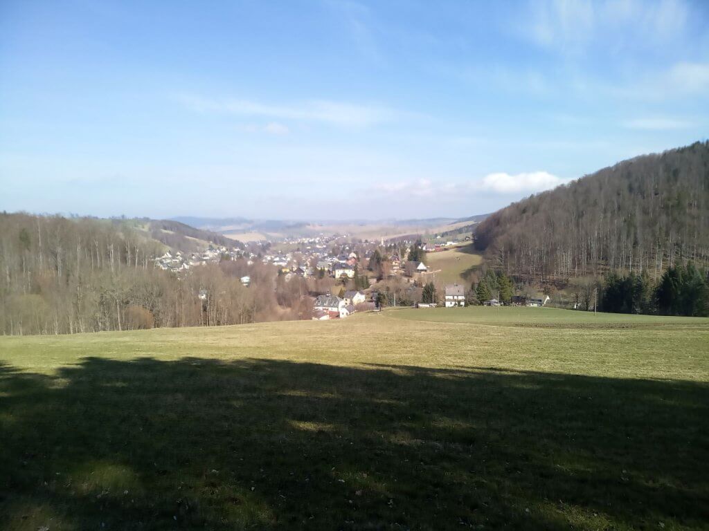 Blick ins Tal bei Rittersgrün