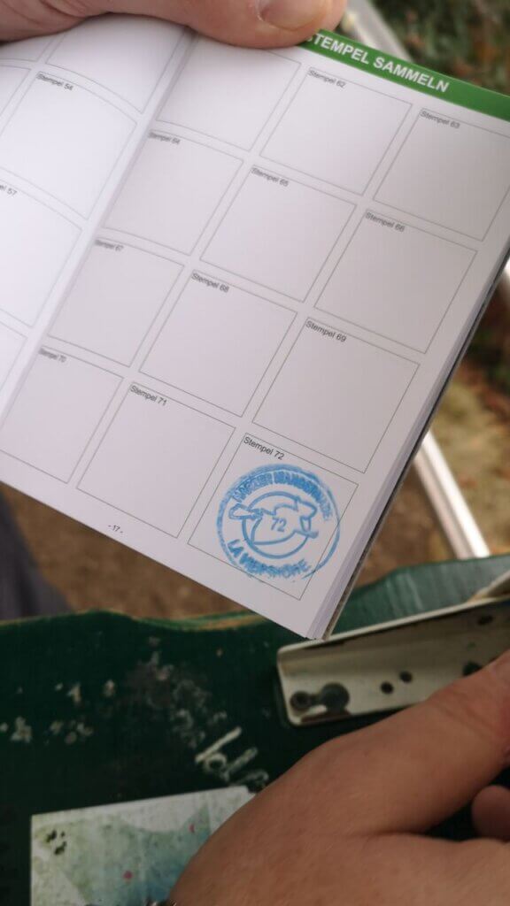 unser erster Stempel ... Nummer 72